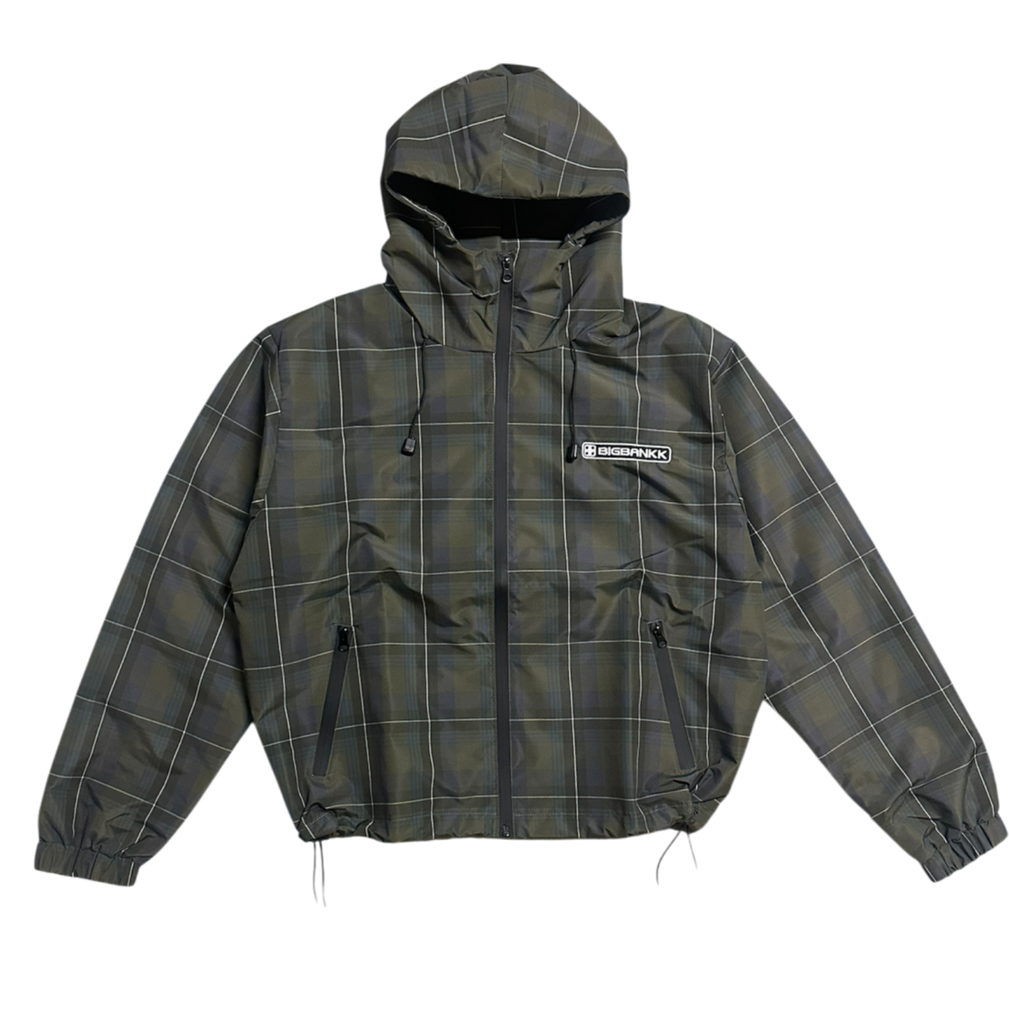 Plaid windbreaker