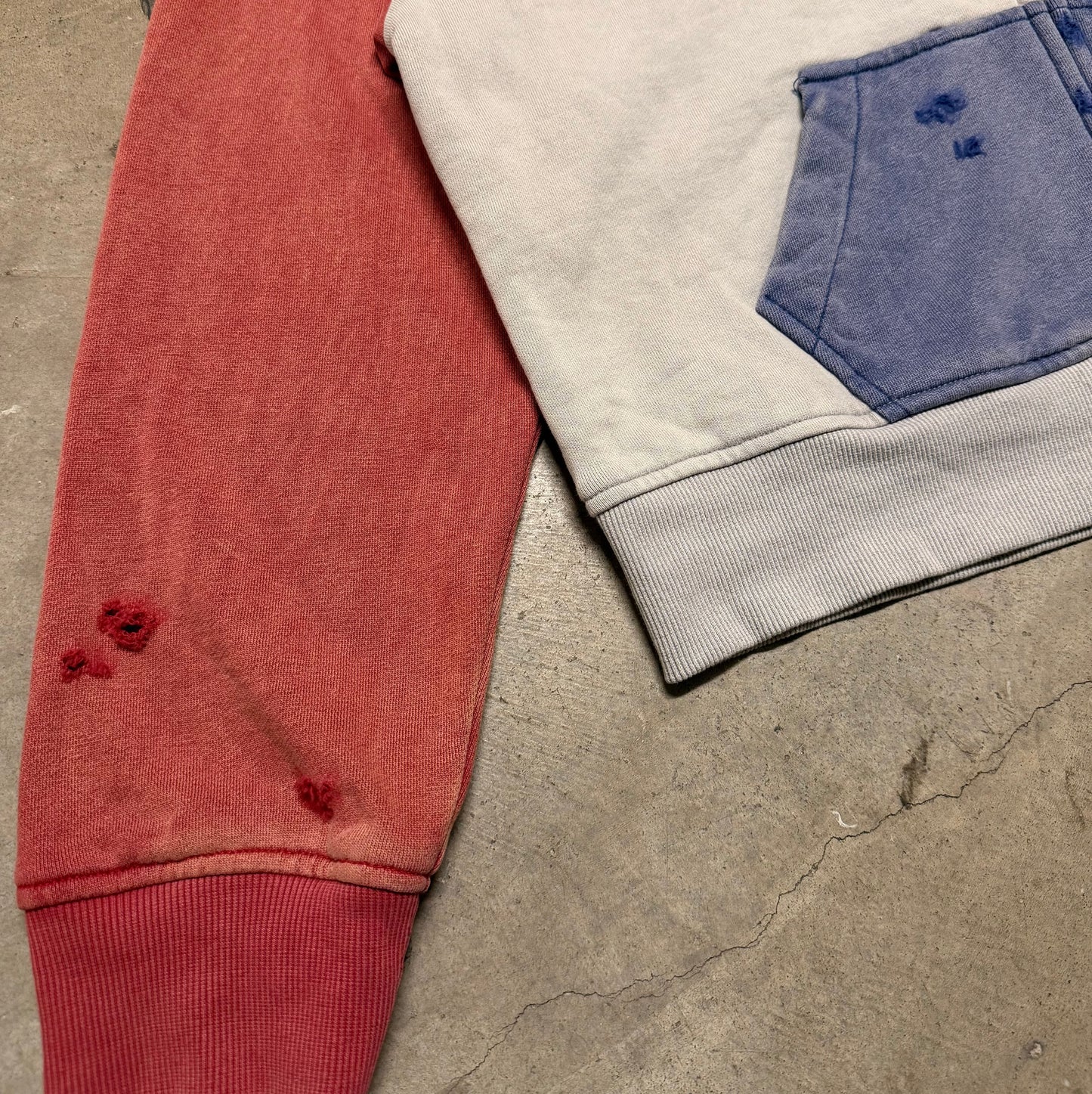 Color Block Zip Up